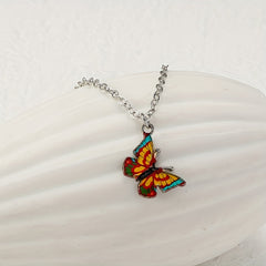 Colorful Butterfly Pendant Chain Anklet Boho Style Adjustable Women Dating Gift