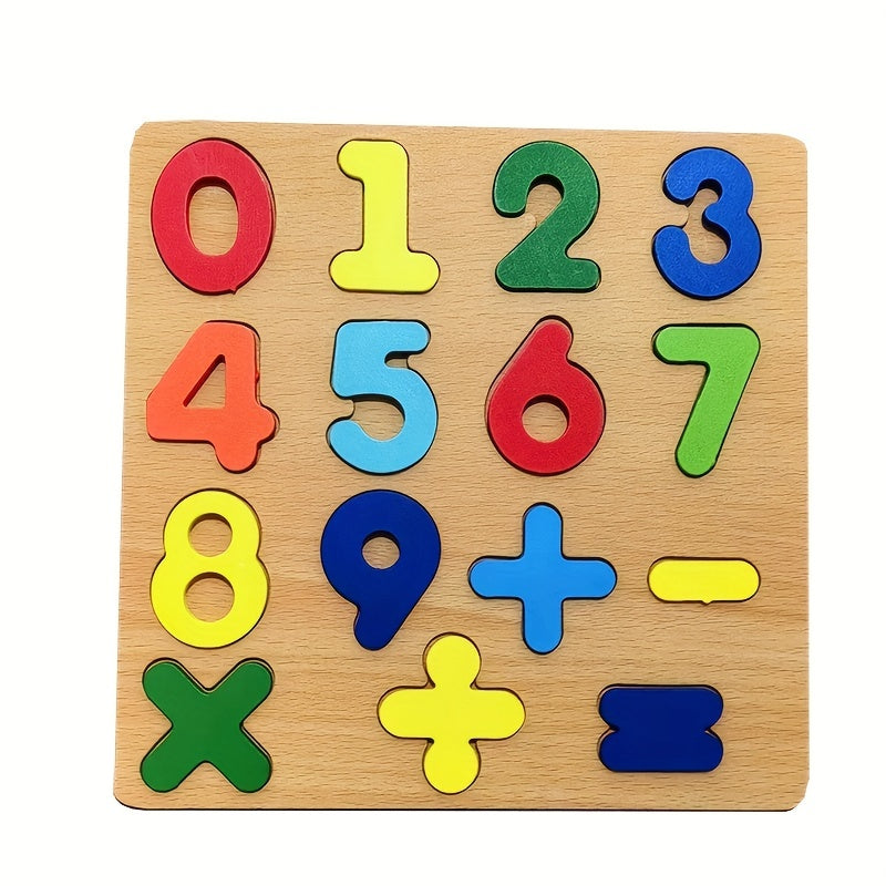 Wooden Alphabet Puzzle for Kids - Early Education Building Blocks