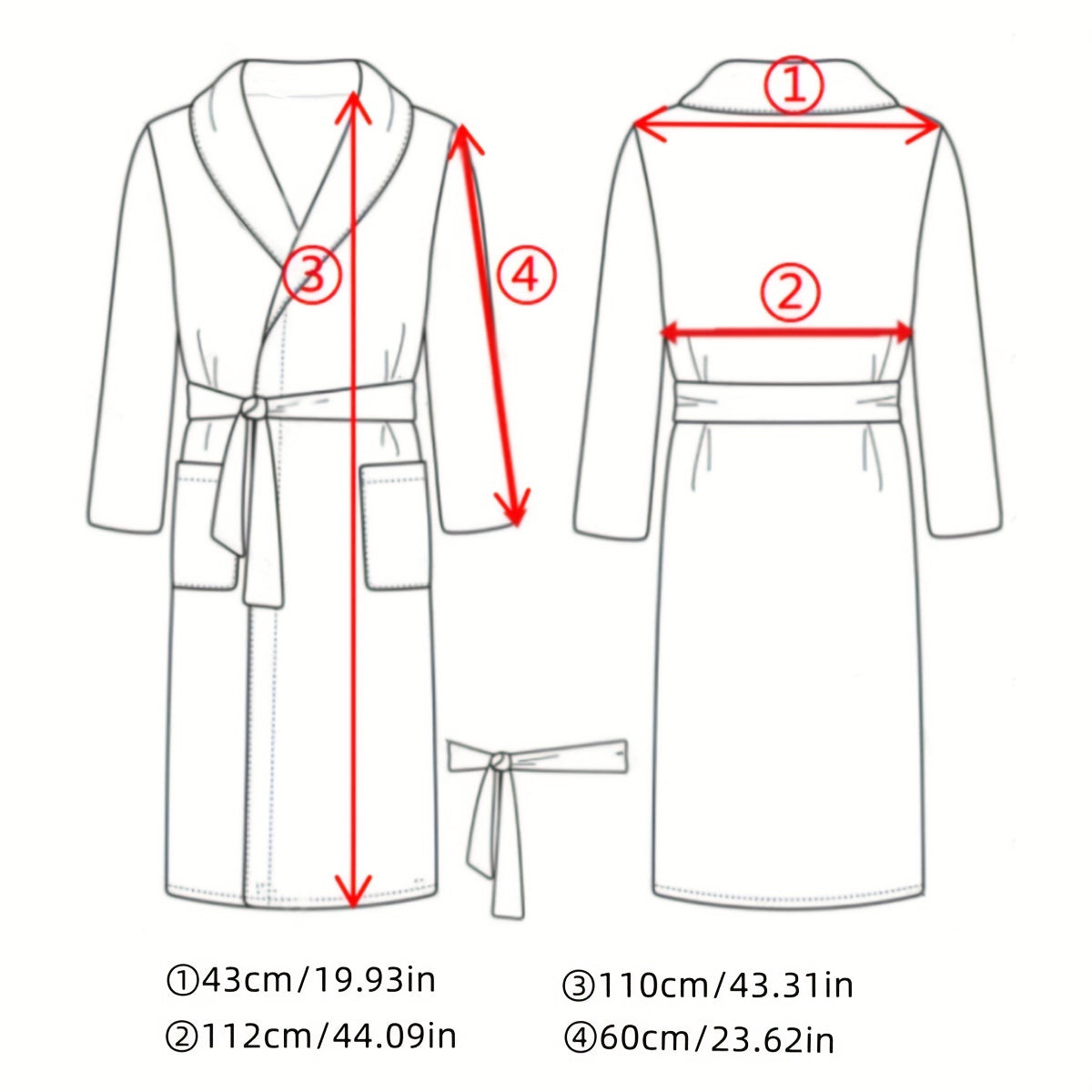 Soft Striped Bathrobe with Hooded Design