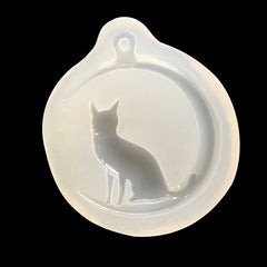 Moon Cat Silicone Pendant Mold for Resin Jewelry Making