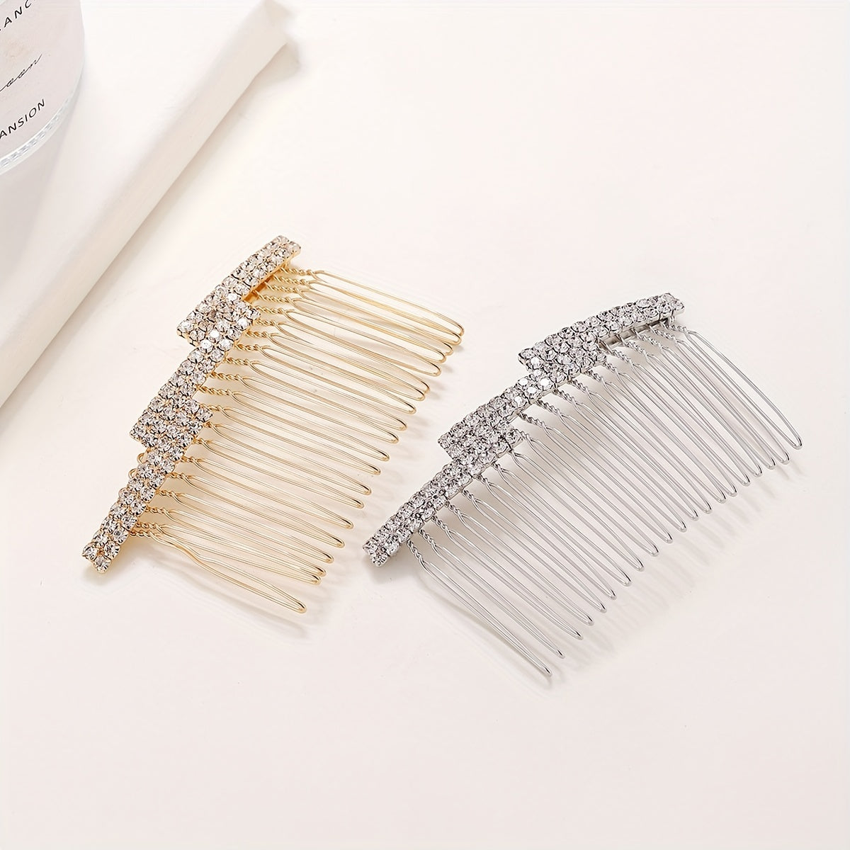 Rhinestone & Faux Pearl Hair Comb Hair Pin Bridal Wedding Headwear