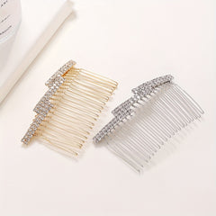 Rhinestone & Faux Pearl Hair Comb Hair Pin Bridal Wedding Headwear