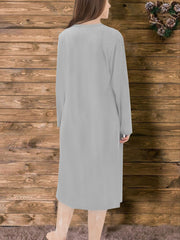  Christmas Loungewear Dress Snowman Print Tee Nightdress