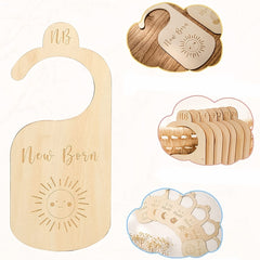 Stylish Wooden Divider for Baby's Closet, Newborn to 24 Months