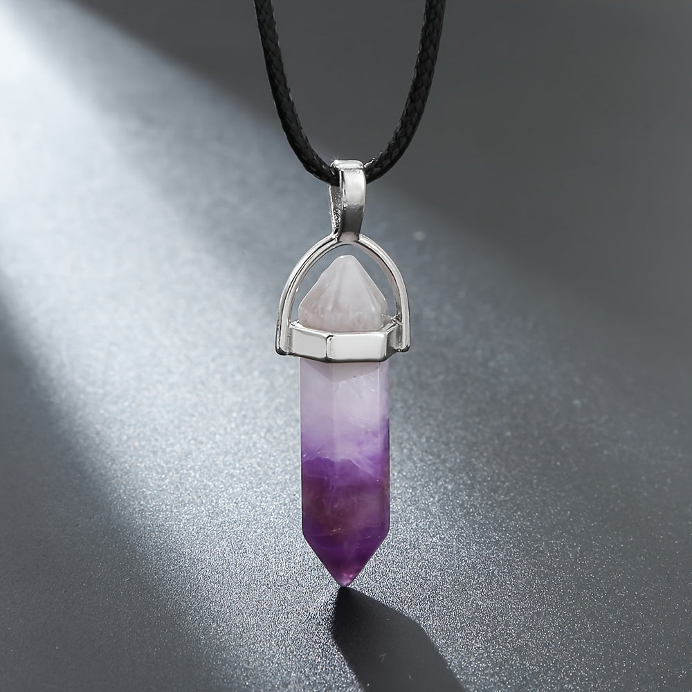 Natural Stone Energy Collar Necklace