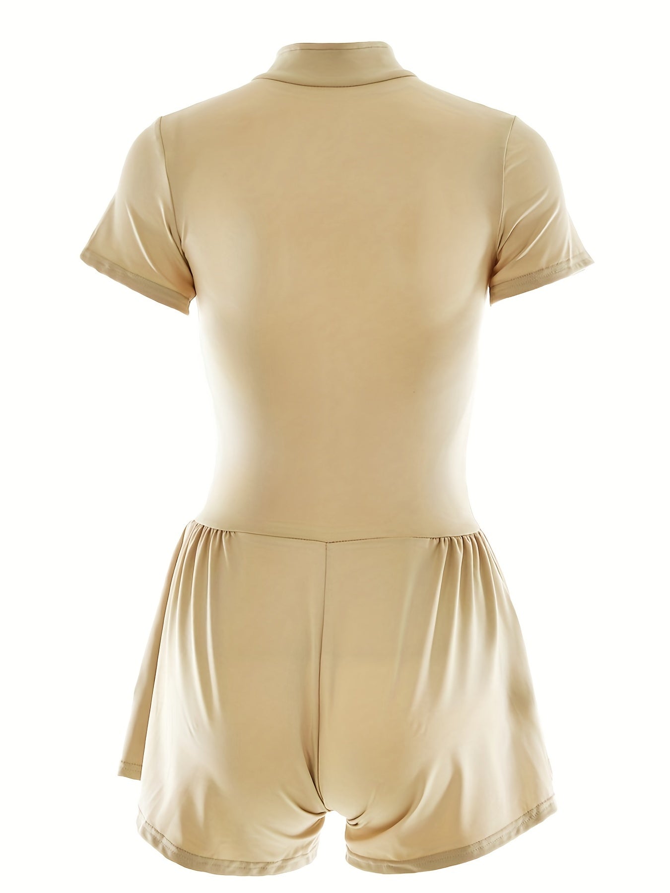 Short Sleeve Corset Jumpsuit Solid Casual Wide Leg Jumpsuit