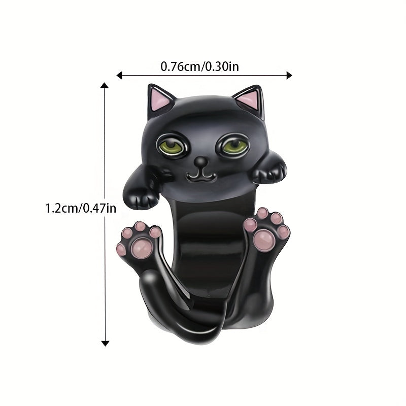 925 Silver Black Cat Bead Charm for Bracelet Necklace