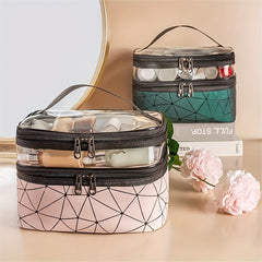 Waterproof Cosmetic Bag Travel Makeup Storage Portable Zipper Toiletry Bag