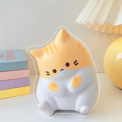 3pcs Cartoon Cat Squeeze Toys Soft Slow Rebounding Elastic Relax Toys
