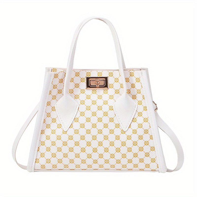 Classic Style Women's Handbag Turn Lock Crossbody Bag