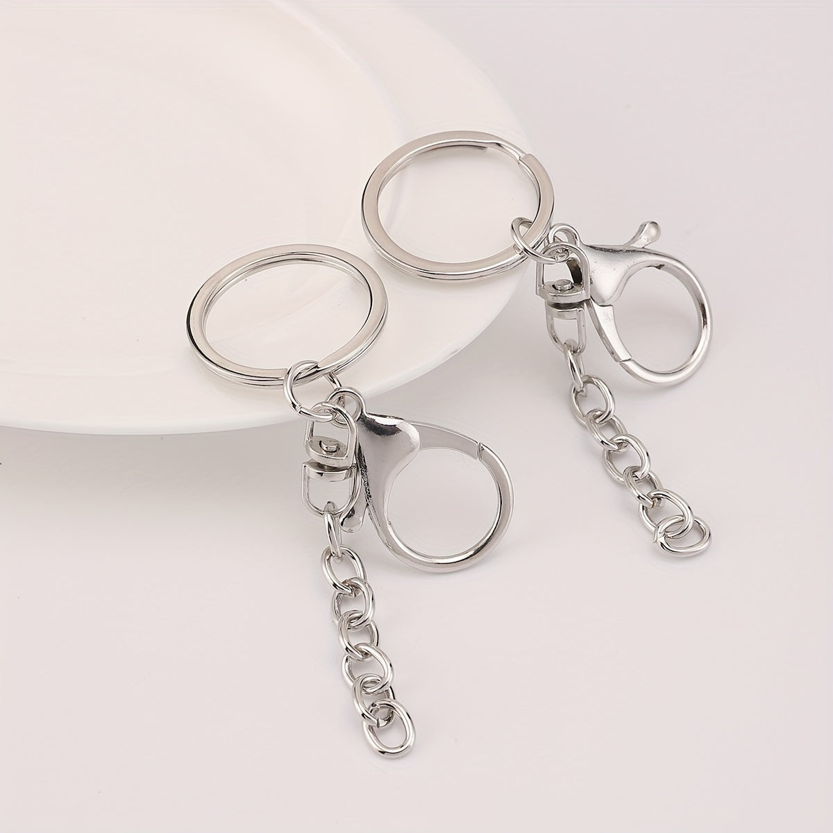 20pcs Chain Keychain With Lobster Key Ring Keychain Accessories