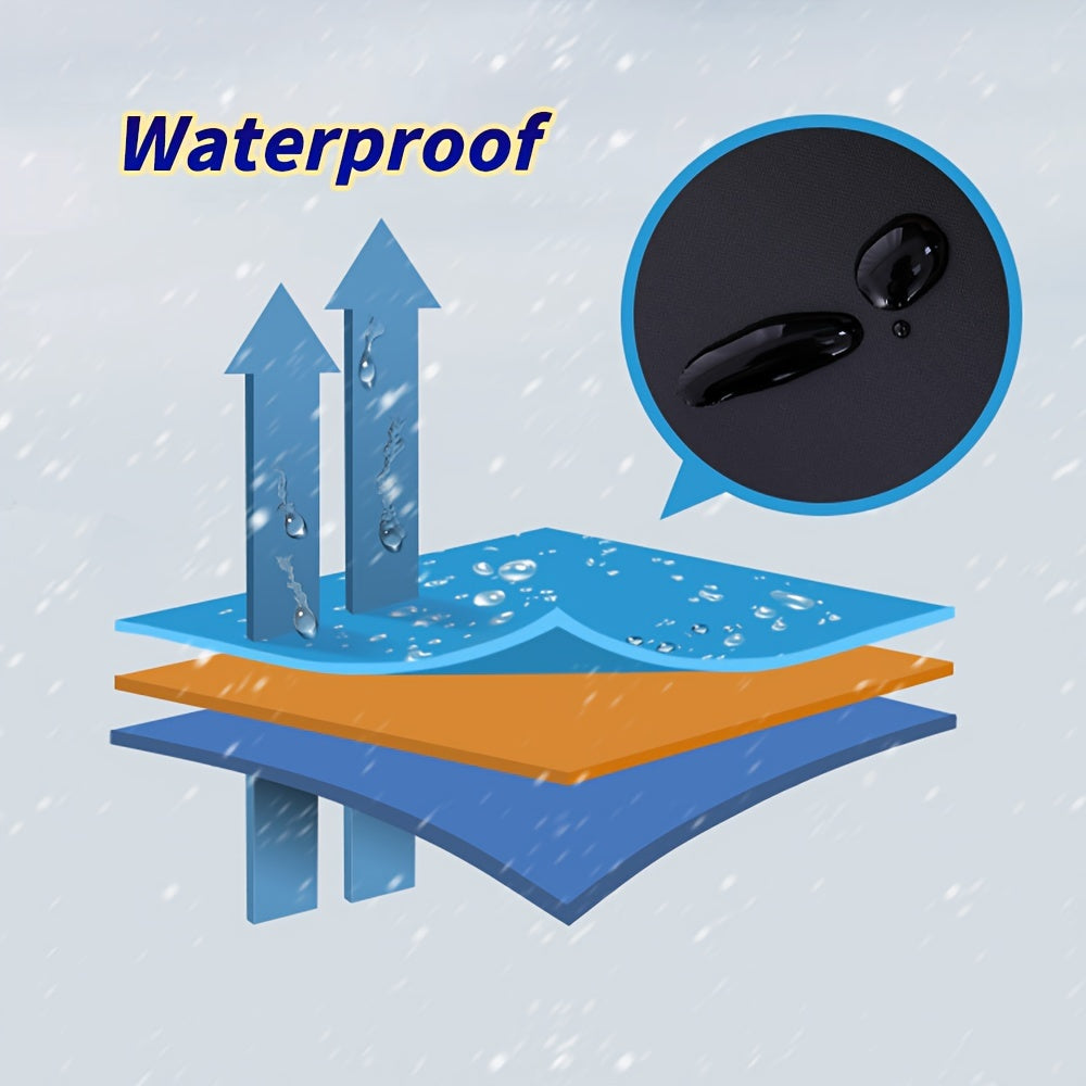 Winter Fleece Lined Warm Gloves Anti Slip Waterproof Thermal Touch Screen Gloves