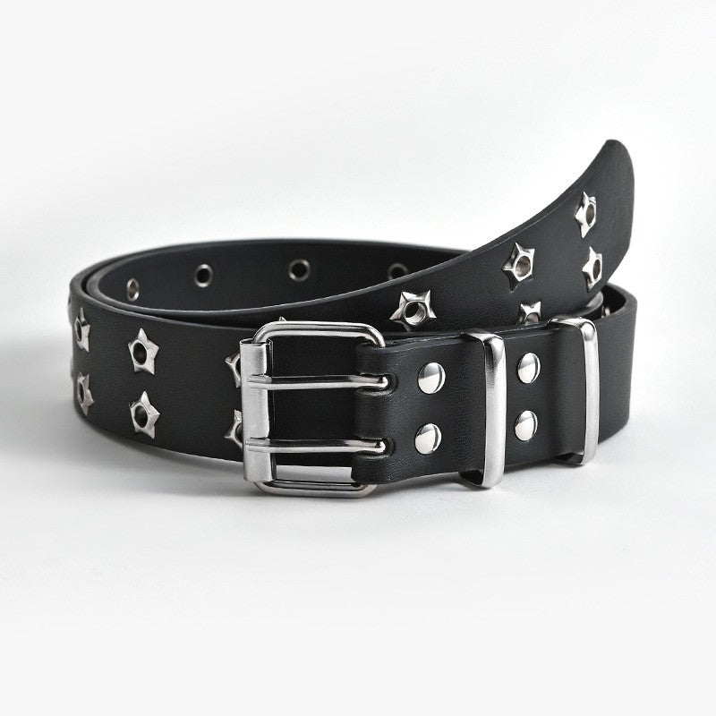 Star Eyelet Belt For Women Men Unisex Party Belt