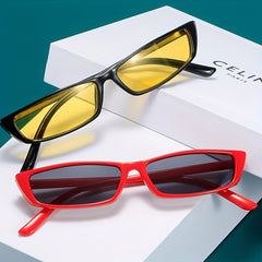 Y2K Rectangle Sunglasses Anti Glare UV400