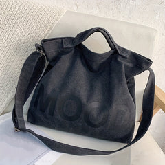Large Canvas Handbag for Work & Office