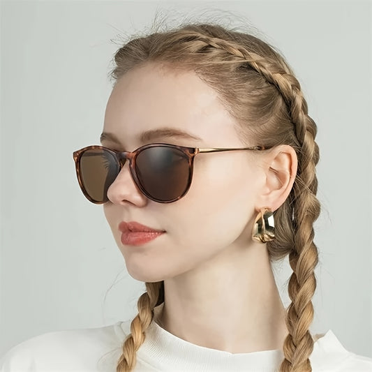 Vintage Leopard Butterfly Sunglasses Big Frame Shades Eyeglasses Women's