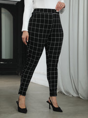  High Rise Skinny Trousers