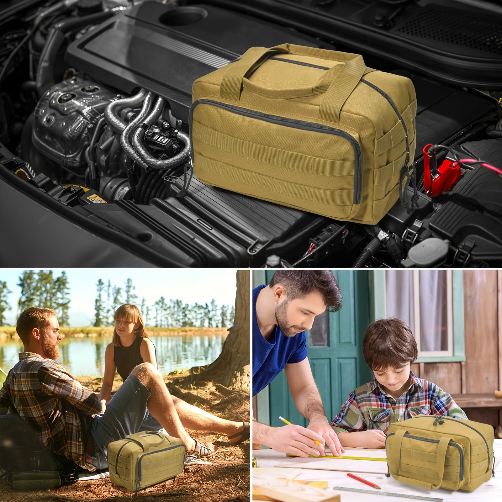 Heavy Duty Tool Bag 30 48 Cm Oxford Cloth Waterproof Storage Tactical Bag