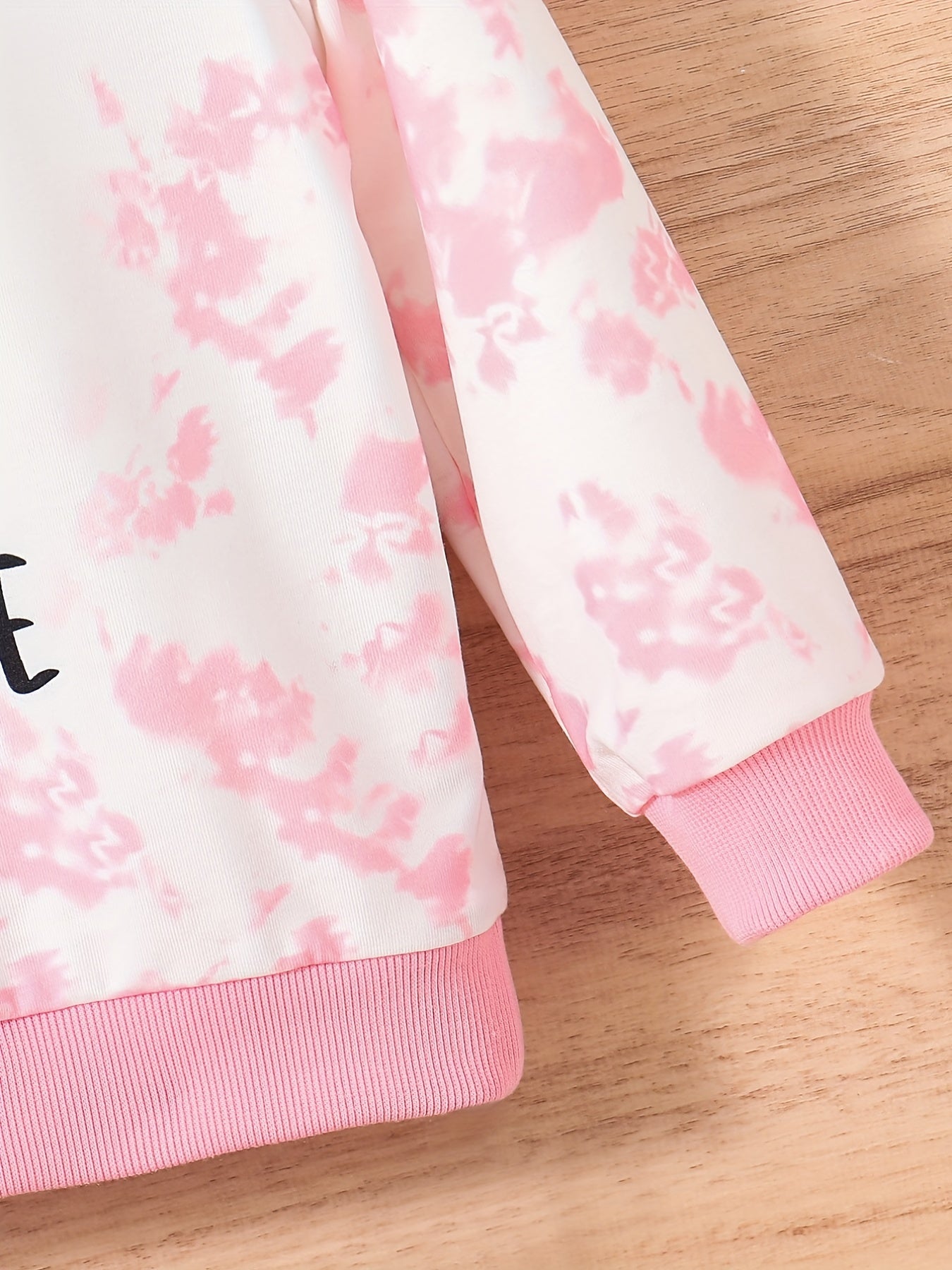 Toddler Girls Portrait Print Crew Neck Sweatshirt