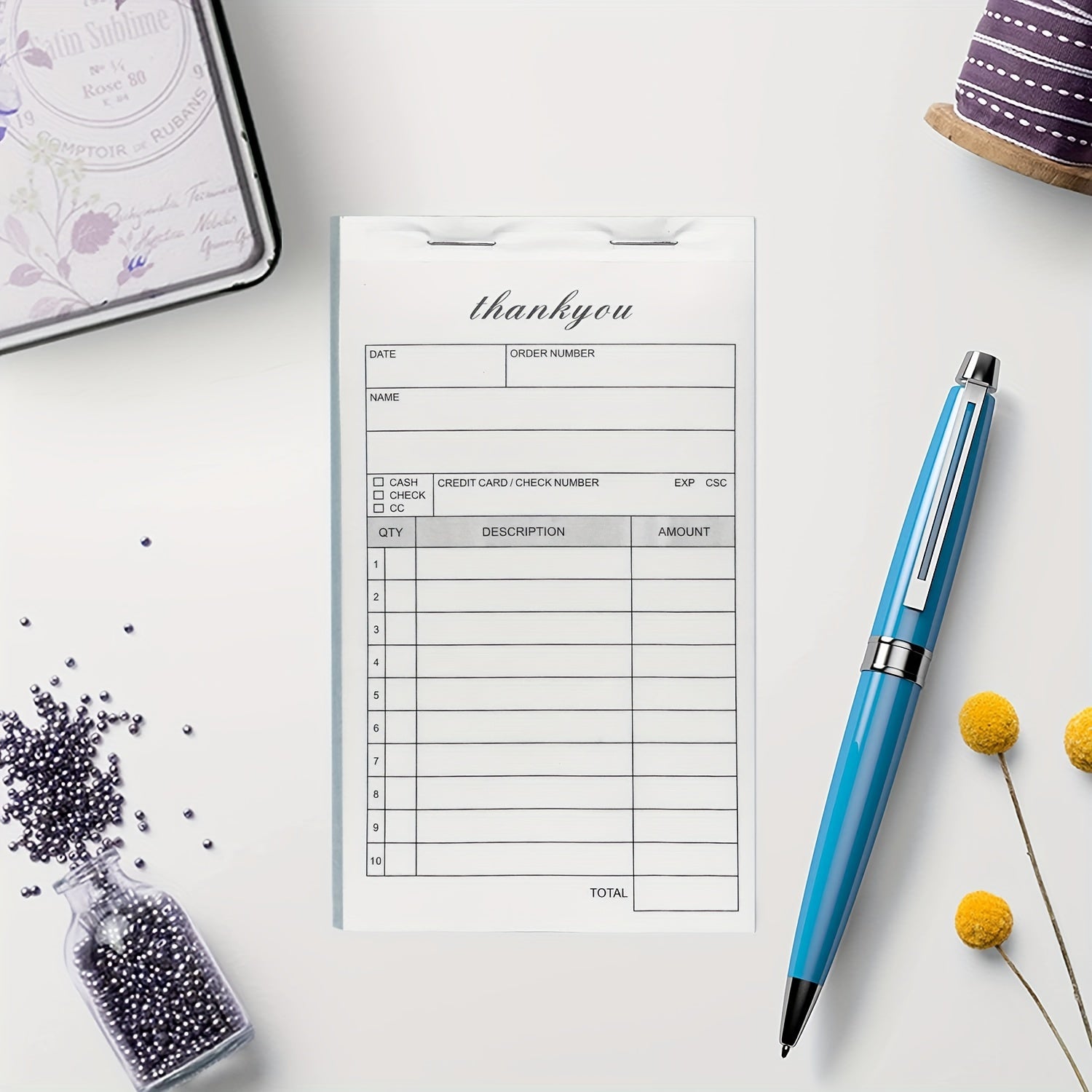 Sales Order Books 2 Part Carbonless Sales Invoice Book For Small Business