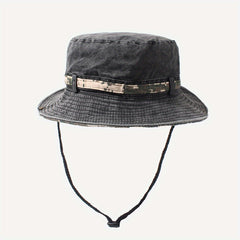 Camouflage Bucket Hat Wide Brim Sun Hat Unisex
