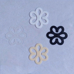 4pcs Flower Bra Strap Clips Non-slip Buckle Women's Lingerie Accessories