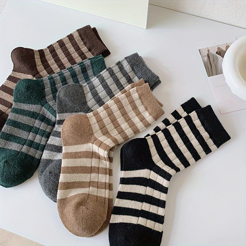 Colorblock Stripe Print Socks Women's Stockings & Hosiery