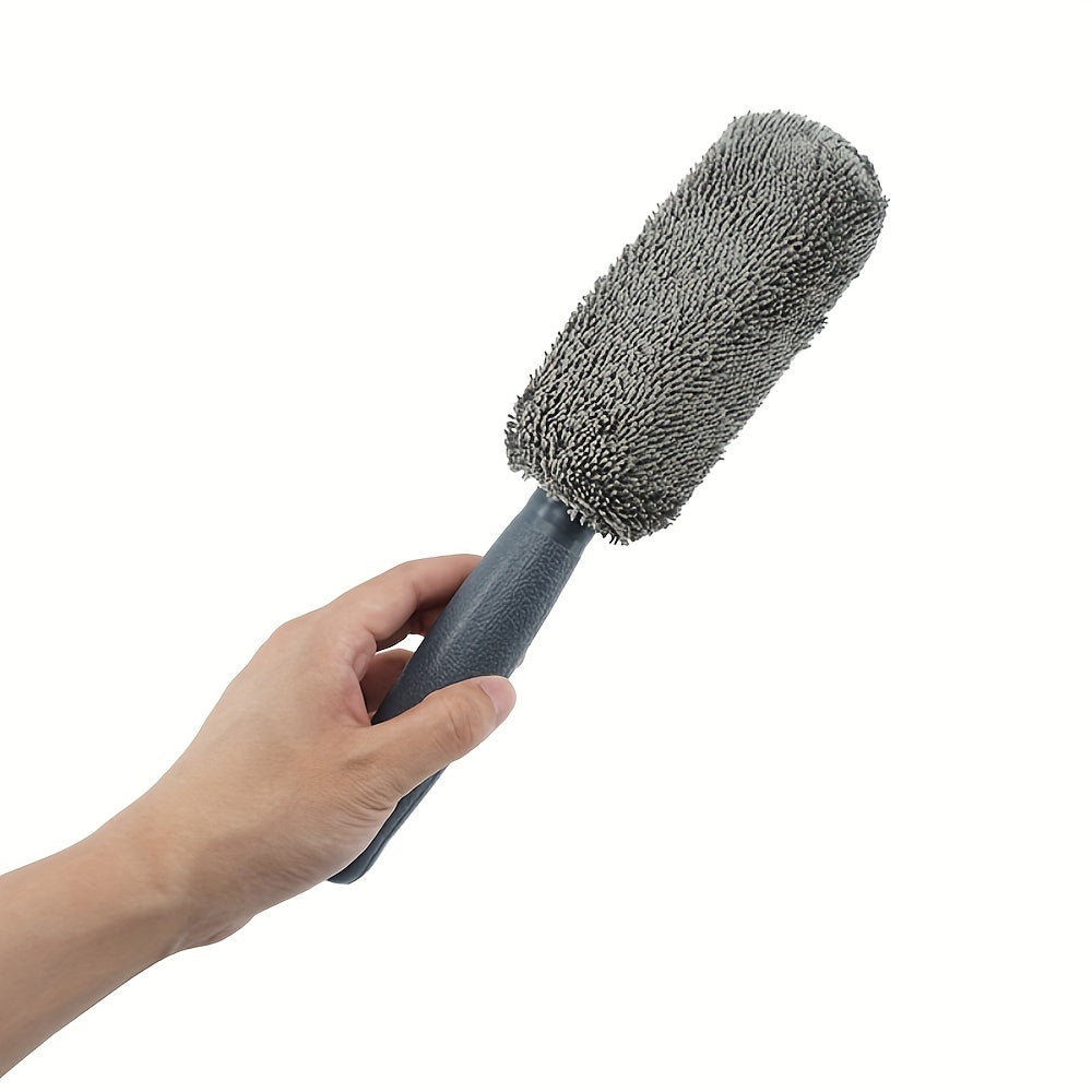 Portable Car Wash Brush Plastic Handle Wheel Cleaning Tool