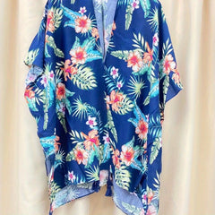 Hawaiian Style Floral Print Beach Towel Shawl