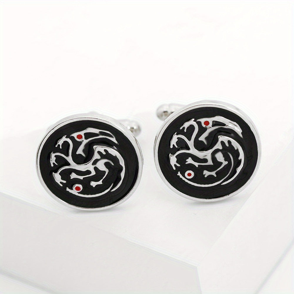 Alloy Dragon Cufflinks French Shirt Wedding Suit Men's Jewelry