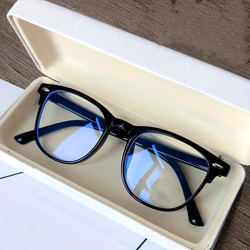 Retro Oval Frame Anti Light Shading Glasses for TV & Computer