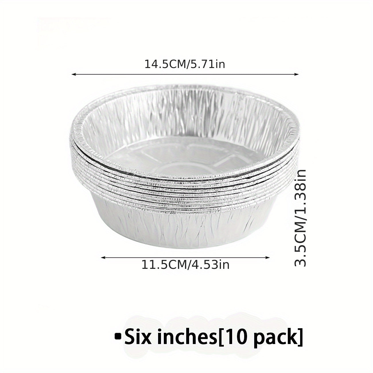 10pc Tinfoil Tray Set for Air Fryers BBQs Camping Parties