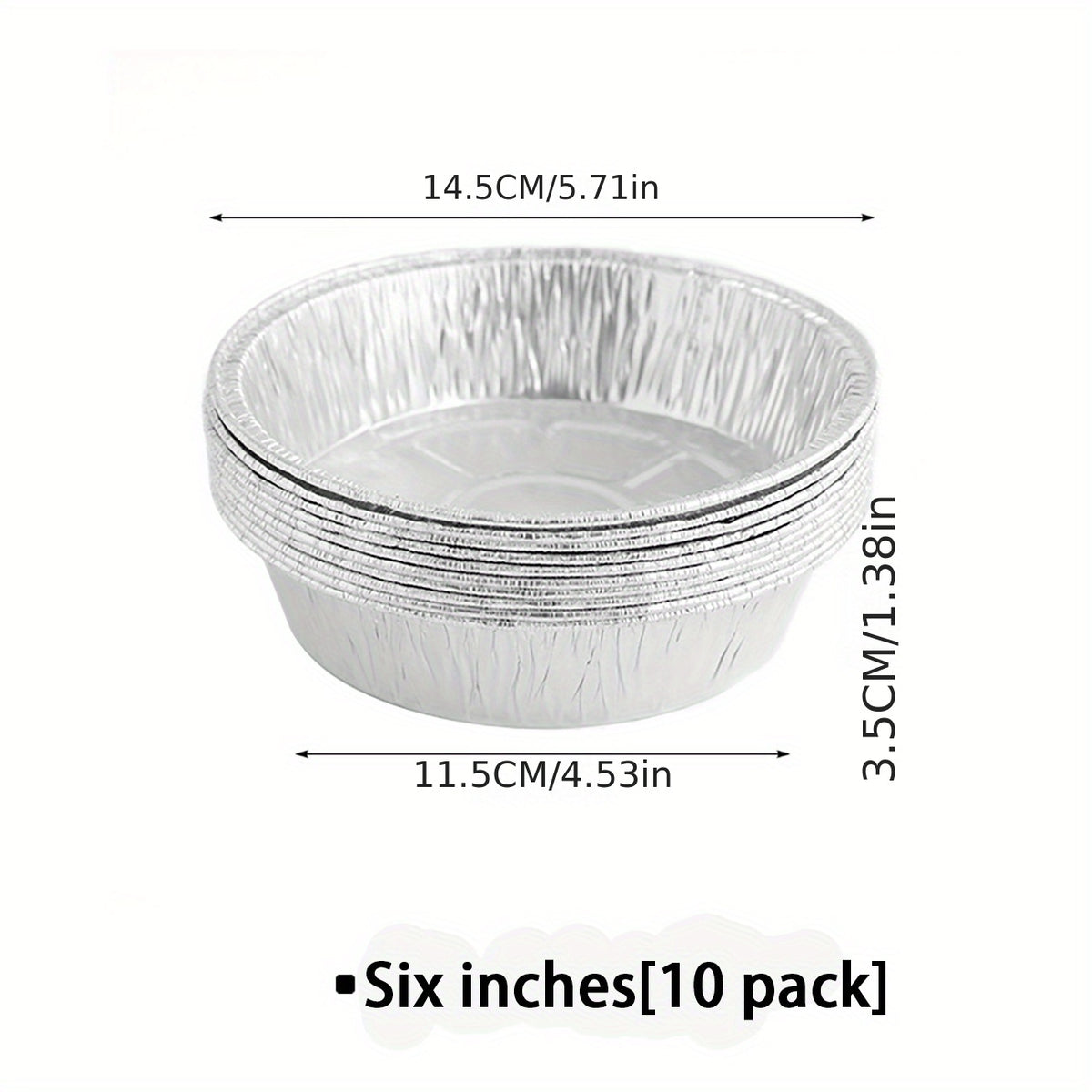10pc Tinfoil Tray Set for Air Fryers BBQs Camping Parties
