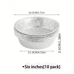 10pc Tinfoil Tray Set for Air Fryers BBQs Camping Parties