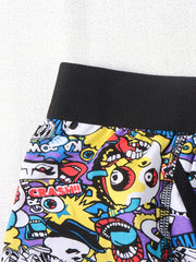 5pcs Boys Boxer Briefs Soft Cotton Cartoon Print Underwear