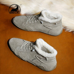 Men's Thermal Winter Shoes Boots Lace ups Casual Walking Shoes