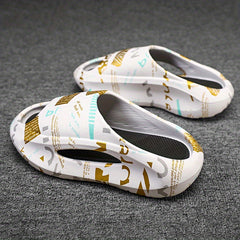Men's Non Slip Slides Lightweight Open Toe Quick Dry Slippers