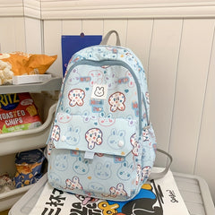 Kids Rabbit Printed Backpack Lightweight Casual School Bag