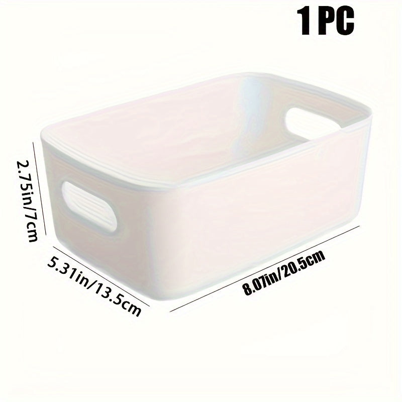 Portable Bathroom Desktop Organizer Plastic Storage Basket