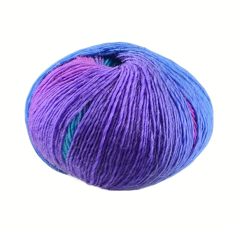 100% Wool Rainbow Yarn for Hand Knitting Gradient Crochet DIY Sweater