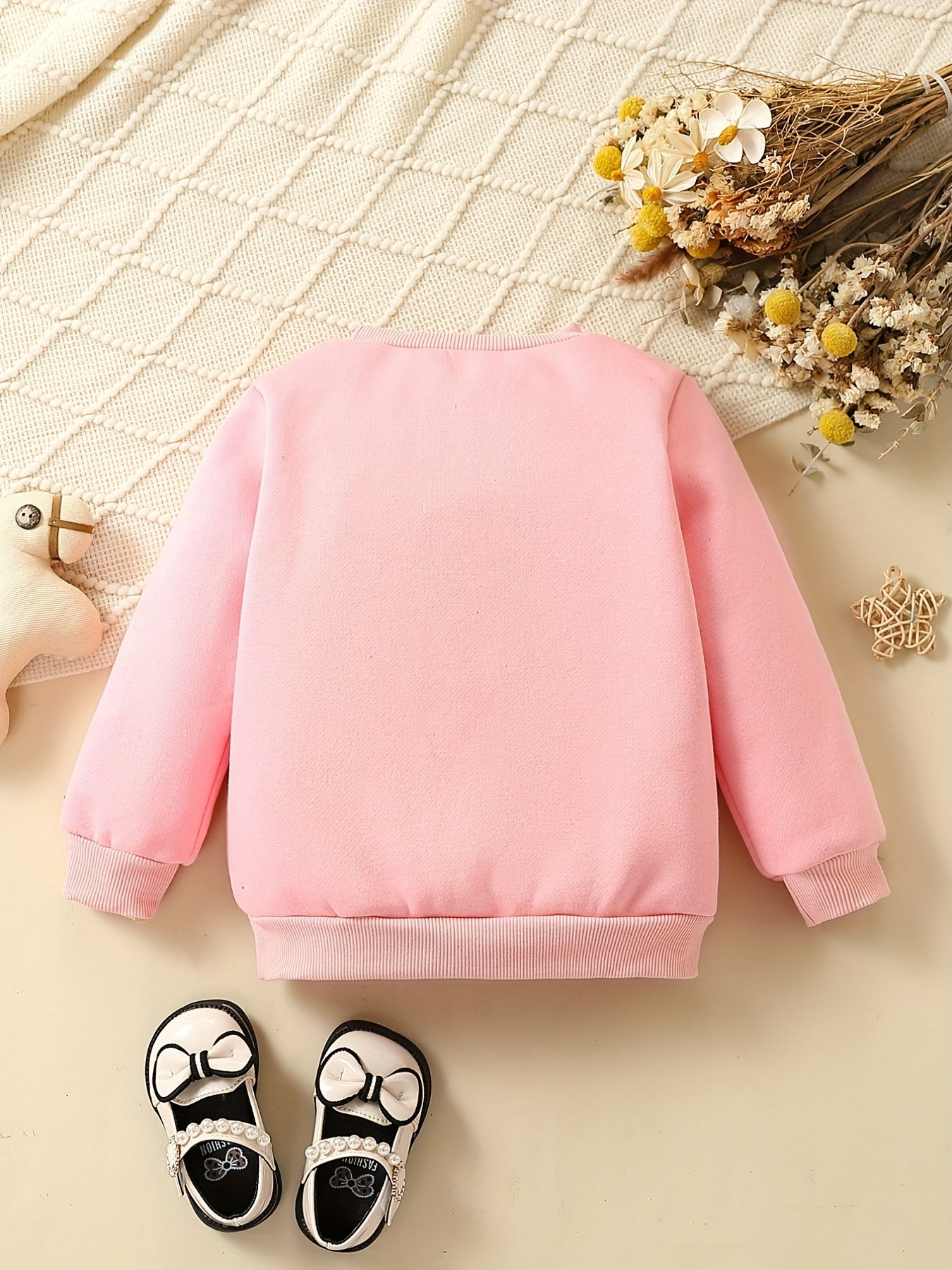 Unicorn Graphic Ribbed Baby Sweatshirt