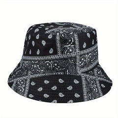 Men's Outdoor Bandana Pattern Bucket Hat