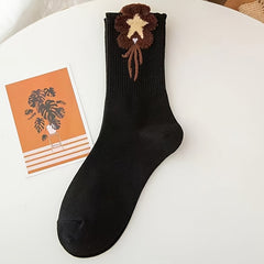 5 Pairs Cartoon Print Women's Socks Stockings
