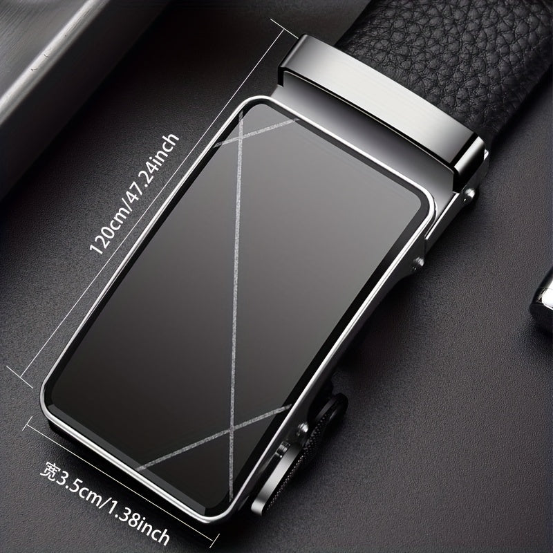 Men's PU Automatic Buckle Belt Wedding Daily Wear