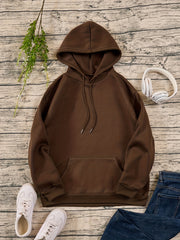 Purple Butterfly Drawstring Hooded Sweater
