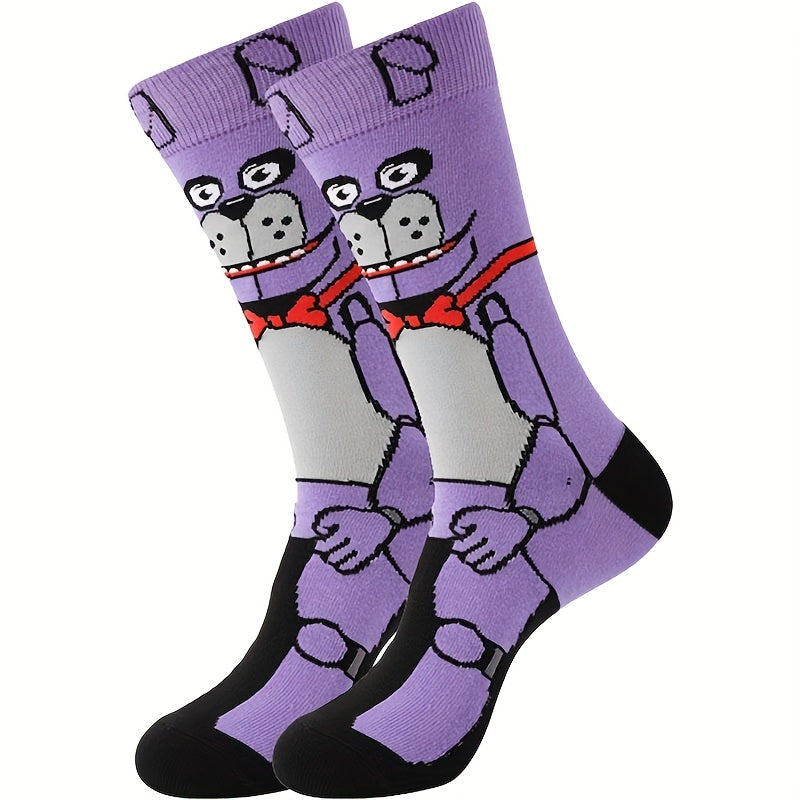 Kids Boys Horror Cartoon Dog Crew Socks