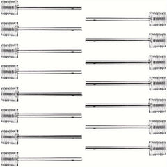 100pcs Basketball Pump Needles Air Pump Needles with Storage Box