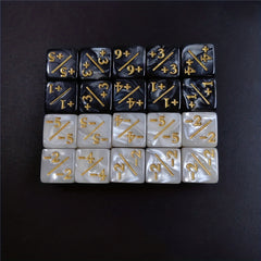 10-Piece Set 1 Dual Energy Dice for Math Lessons & Table Games