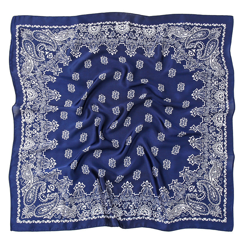Men's Printed 70 Square Scarf Waist Fruit Flower Hip Hop Scarf
