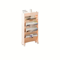Small Trolley Storage Rack for Books, Bedroom, Living Room
